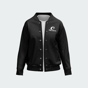 Ostriya Windbreaker <b>Baseball</b> Varsity College Letterman Uniform <b>Jacket</b> <b>Men</b> Casual Wear Breathable Windproof Quick Dry V-neck - Product Image 4