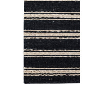Alfombras de Yute y Cáñamo Nomadic Threads PDJT-774 Gris Negro, Tejido Plano, Rayas Abstractas, Rectangulares, para Pasillo, Habitación, Hogar - Product Image 4