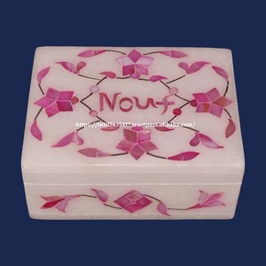 กล่องฝังหินอ่อนฝังหินอ่อนรูปทรงหกเหลี่ยมแบบพรีเมี่ยมที่ดีที่สุดพร้อมวัสดุแม่มุกใช้สำหรับเก็บเครื่องประดับเป็นของขวัญ - Product Image 3