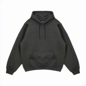 350GSM personnalisé poids lourd Hip Hop couleur unie surdimensionné mode sweats à capuche coupe ample épais lourd conception unie sweat à capuche de qualité supérieure - Product Image 2