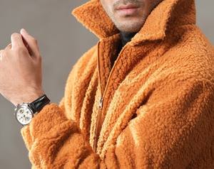 Ropa deportiva informal para hombre, chaleco de lana Sherpa ultrasuave con cremallera, transpirable, a prueba de viento, impermeable, tela de lana de Cachemira Vintage - Product Image 2