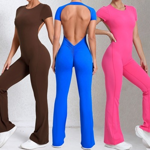 Mono Deportivo de Alta Calidad para Mujer con Espalda Descubierta, Mono Personalizado para Mujer, Trajes Deportivos para Mujer - Product Image 1