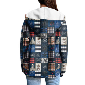 Tissu lisse et capuche réglable pour tenue sportive ou décontractée Sweat à capuche chaud zippé avec intérieur brossé - Product Image 4