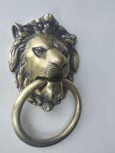 Timbre de Puerta de Latón Estilo León con Acabado en Polvo Negro, 7x4.25 Pulgadas, Metal Duradero para Hogar, Hotel, Villas, Empaquetado en Caja de Cartón - Product Image 6