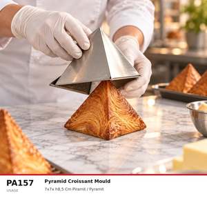 แม่พิมพ์ครัวซองต์ทรงพีระมิด Fida Geometric Pyramid Croissant Mold, 7x7x สูง 8.5 ซม. - Product Image 5