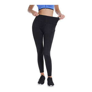 Leggings femme taille haute double poche legging, leggings avec tissu personnalisé 70% polyester et 30% élastine - Product Image 3