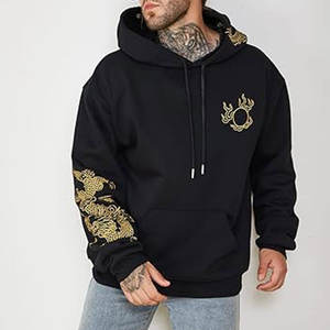 Sweat à capuche brodé pour homme, prix ajustable, anti-rides, haute qualité, respirant, léger, entièrement personnalisable - Product Image 5