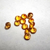 Haute qualité 0.06 Cts Citrine dorée naturelle 2.5mm coupe brillante pierre précieuse en vrac étincelant cercle facette bijoux