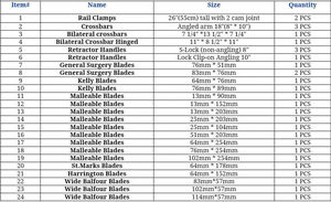 Juego completo de retractor quirúrgico ortopédico manual de acero inoxidable Thompson para instrumentos de cirugía general - Product Image 2