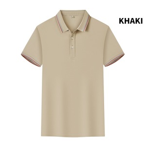 Polo pour hommes de qualité supérieure 240 GSM mélange de coton texture douce et respirante vêtements décontractés élégants OEM ODM broderie logo usine directe - Product Image 4