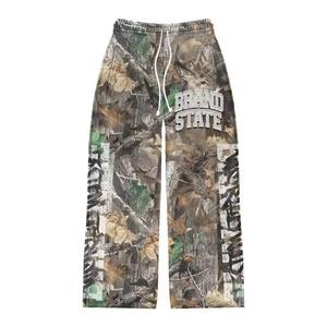 Plus size jogger sweat pants split stacked <b>men's</b> pants straight curved striped Elastic Waistband <b>Men's</b> Stacked <b>Flared</b> Sweatpants - Product Image 2