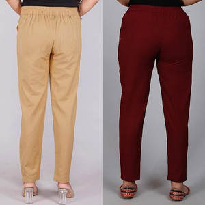 Factory Custom Logo Wholesale Women <b>Trousers</b> New Design High Quality Breathable Plus Size <b>Elastic</b> <b>Waist</b> Winter - Product Image 2