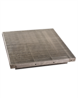 Grille de sol en aluminium linéaire anodisé avec débit d'air réglable et dimensions personnalisables