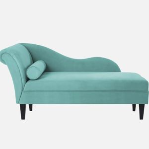 Rana เก้าอี้นอนกำมะหยี่ RHS แบบร่วมสมัยสีขาวอบอุ่นสำหรับตกแต่งห้องนั่งเล่นทำจากผ้าที่ทนทาน - Product Image 4