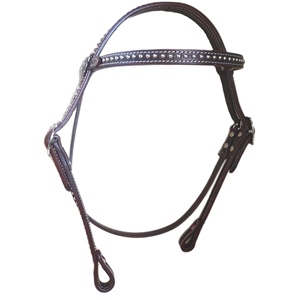 Bridas de caballo de cuero genuino de estilo occidental personalizadas Equine Tack Racing Riding con adornos Sier Concho - Product Image 1