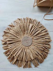 Very Unique High quality Raffia Round <b>Placemats</b> with iron frame from Vietnam's Artisan - Product Image 5