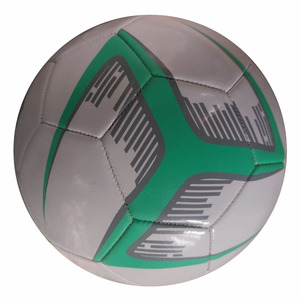 Ballon de football pakistanais multicolore à collage thermique, cousu à la machine, design de ballon de football, taille 5, balles de meilleur match en cuir PU - Product Image 1