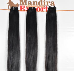 Extensions de cheveux humains indiens bruts, vierges Remy, cuticules alignées, noirs, non traités, lisses, en lots, prix de gros abordable - Product Image 4