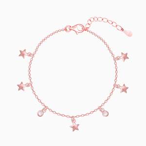 Elegante Brazalete de Circonita Rosa Dorada con Detalles de Diamantes, Ideal para Fiestas y Regalos Especiales - Product Image 2