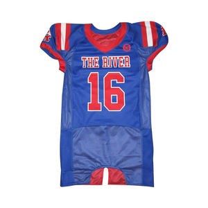 Camiseta de fútbol americano personalizada al por mayor para niños técnica de sublimación transpirable corta de talla grande fabricada en Pakistán - Product Image 2