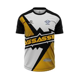 E Sports Competición Impreso Camisetas Alta calidad Transpirable Ligero Diseños personalizados Poliéster Spandex Camiseta Hombres E-Sports - Product Image 1