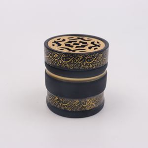 Brûleur d'encens en bois et laiton de qualité supérieure, élégant Mubkhar pour les cadeaux religieux du Ramadan Moubarak et de l'Aïd, Bakhoor arabe fait main, respectueux de l'environnement - Product Image 6