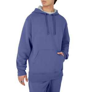 100% Cotton <b>Fleece</b> Solid Color Hooded Plus Size Hoodies <b>Men</b> Customized Pullover <b>Men's</b> Hoodies Custom Logo Design Hoodies - Product Image 4
