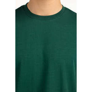 T-shirt oversize en jersey coupe décontractée pour hommes et femmes MN-TS-SS26-011-A 240 grammes, uni, coupe ample, T-shirt de créateur - Product Image 2