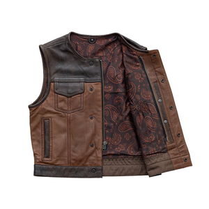OEM Gilet en cuir chauffant d'hiver bicolore Premium grande taille pour hommes avec poches avant Haute qualité Séchage rapide Respirant quantité minimale de commande bas - Product Image 5