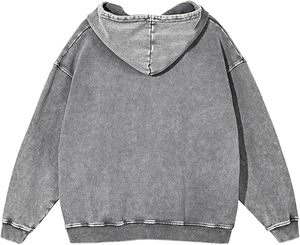 Urban Fashion Pullover Acid Wash Sudadera con capucha Look de moda Classic Fit Acid Wash Pullover Sudadera con capucha para uso al aire libre - Product Image 6