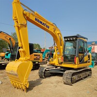 Excavatrice sur chenilles Komatsu PC110 d'occasion de haute qualité, matériel de construction d'origine, 11 tonnes, excavatrice moyenne d'occasion à vendre