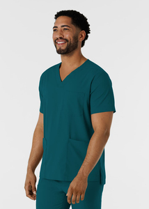 Venta al por mayor nuevo estilo para hombre traje ligero Hospital sin mangas uniforme conjuntos transpirable cuello en V - Product Image 5