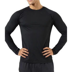 Camiseta de Compresión para Hombre, Manga Larga, Poliéster/Nailon, Ropa Deportiva, Protección UV Personalizada, Transpirable, Ecológica, Antibacteriana - Product Image 1