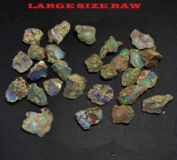 Opale éthiopienne brute naturelle de taille jumbo A5, 12-20 mm, pierre précieuse brute facettée de bonne qualité pour la fabrication de bijoux