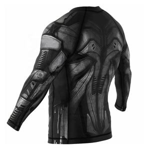 Alta calidad personalizada MMA ropa deportiva de talla grande Jersey Rash Guard al por mayor Rashguards personalizables del fabricante - Product Image 3