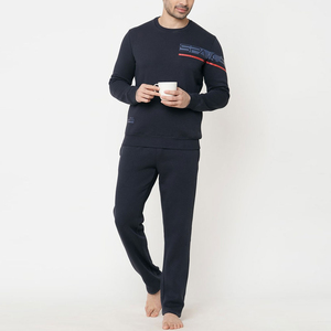 Survêtements en coton à col rond avec logo personnalisé pour hommes vêtements de gym de haute qualité 2025 Street Style Offre Spéciale Training Sweat Suit OEM - Product Image 4