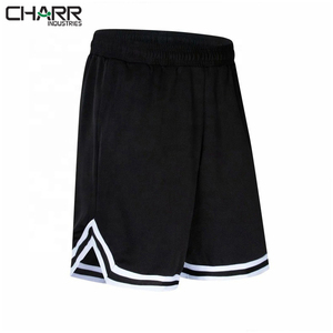 Short de basket-ball en maille pour hommes, impression de Logo personnalisé, short d'été grande taille avec poches zippées pour hommes - Product Image 5