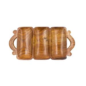 ถาดเสิร์ฟอาหารสามพาร์ติชั่นแบบแฮนด์เมดสำหรับตกแต่งโต๊ะรับประทานอาหารอย่างมีสไตล์ - Product Image 6