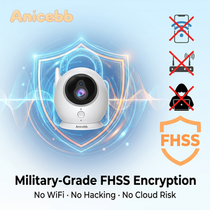 Caméra de surveillance vidéo pour bébé avec écran 720P de 4,3 pouces, sans fil 2,4 GHz, communication bidirectionnelle, vision nocturne 5 m, surveillance de la température, détection des pleurs - Product Image 4