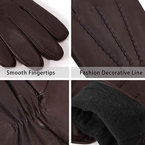 Gants en cuir unisexes respirants pour l'extérieur Gants en cuir personnalisés à doigts entiers Gants en cuir unisexes pour l'extérieur - Product Image 2