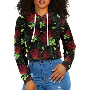 Sudadera con capucha para mujer, Top corto transpirable para mujer, con capucha Sudadera 100% de algodón, sudadera informal de manga larga 2025 para mujer - Product Image 2