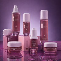 Flacon cosmétique personnalisé avec logo, en verre coloré, pour sérum de soin, spa, 30ml, 40ml, 100ml, 120ml, flacon pompe airless pour lotion.