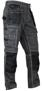 Vente en gros bon marché Vêtements de travail unisexes Pantalon de mécanicien d'extérieur avec LED réfléchissantes de sécurité Pantalon cargo multi-poches - Product Image 6