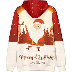 Sweat-shirt de Noël confortable pour les fêtes, conçu pour un port chaud en hiver, douceur respirante, motifs joyeux, couture durable - Product Image 3