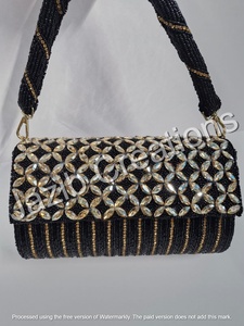 Bolso cruzado con cuentas de diseñador para mujer, bolso de mano de cadena personalizable con forro de algodón, monederos con cuentas de semillas suaves, bolsos - Product Image 4