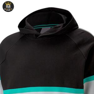 Sudadera con capucha de algodón 100% para hombre OEM, diseño de invierno transpirable de secado rápido ajustado con sudaderas con capucha bordadas para hombre - Product Image 4