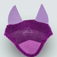 Voiles de mouche de cheval d'équipement équestre de paillettes grises avec des bonnets d'oreille de stabilité améliorés par boucle pour l'équitation