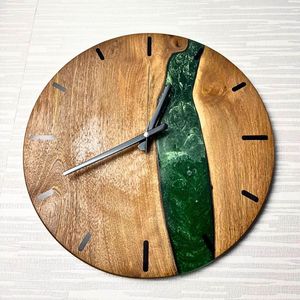 HAND RESIN EPOXY WALL CLOCK BEST Quality Wooden Resin Epoxy Wall Clock Hand Crafted Wooden Resin Epoxy Wall Clock Wholes - Product Image 1