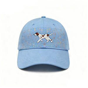 Gorra de Béisbol Azul con Bordado, Logotipo Personalizado, Cierre a Presión, Gorra Deportiva de 6 Paneles, Gorra Lisa para Viajes al Aire Libre, IVA-C-N-06 - Product Image 1