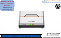 Aurispec Lab Quality Espectrómetro de Rayos X de Sobremesa en Tiempo Real XRF EDX-V62 con Detector SDD Rápido, Bomba de Vacío, Analizador de Minerales y REE